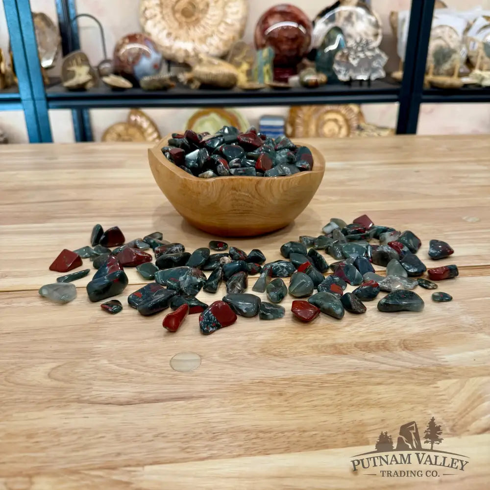 Tumbled African Blood Jasper (½ lb) | Freeform - Tumbled Stone