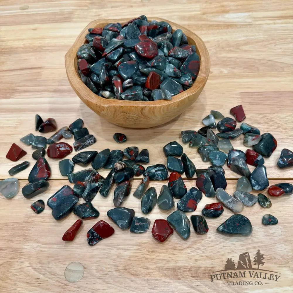 Tumbled African Blood Jasper (½ lb) | Freeform - Tumbled Stone