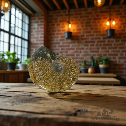 Agatized Ammonite Fossil Fossil Specimen