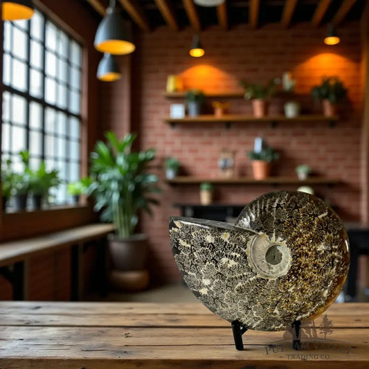 Agatized Ammonite Fossil Fossil Specimen