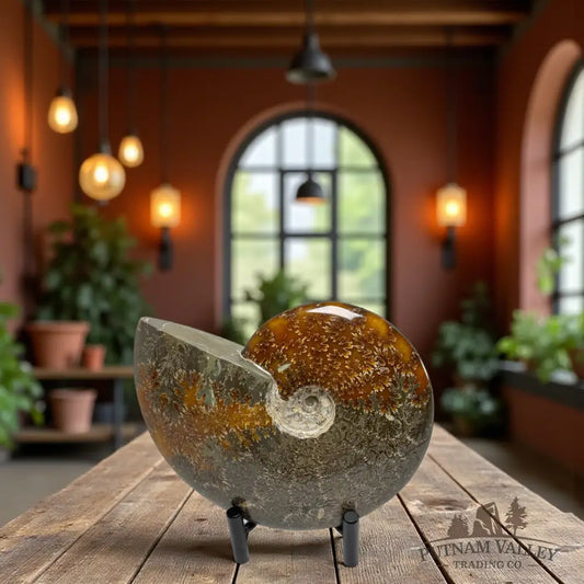 Agatized Ammonite Fossil Fossil Specimen