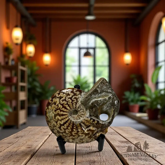 Agatized Ammonite Fossil Fossil Specimen