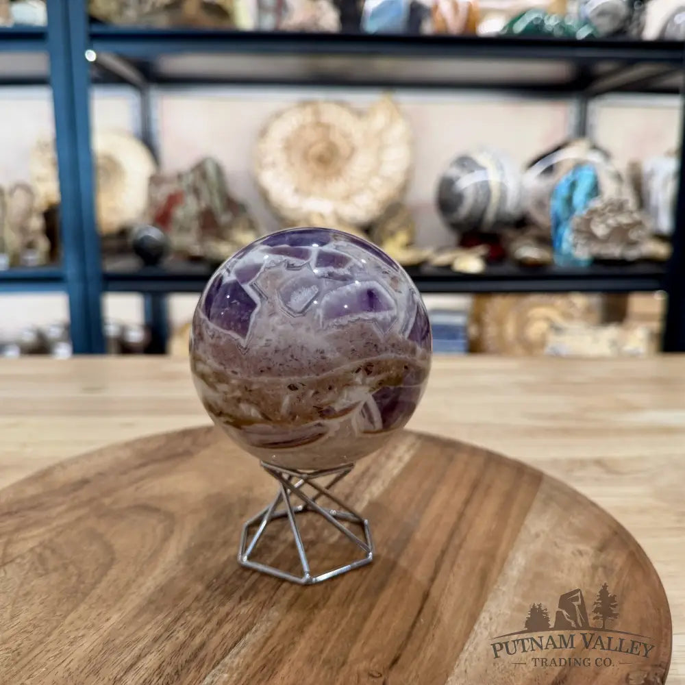 Amethyst Agate Sphere 3.5’’ $32/kg - Sphere