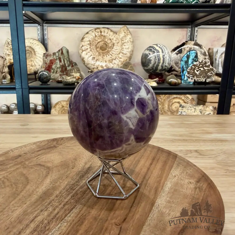 Amethyst Agate Sphere 3.5’’ $32/kg - Sphere