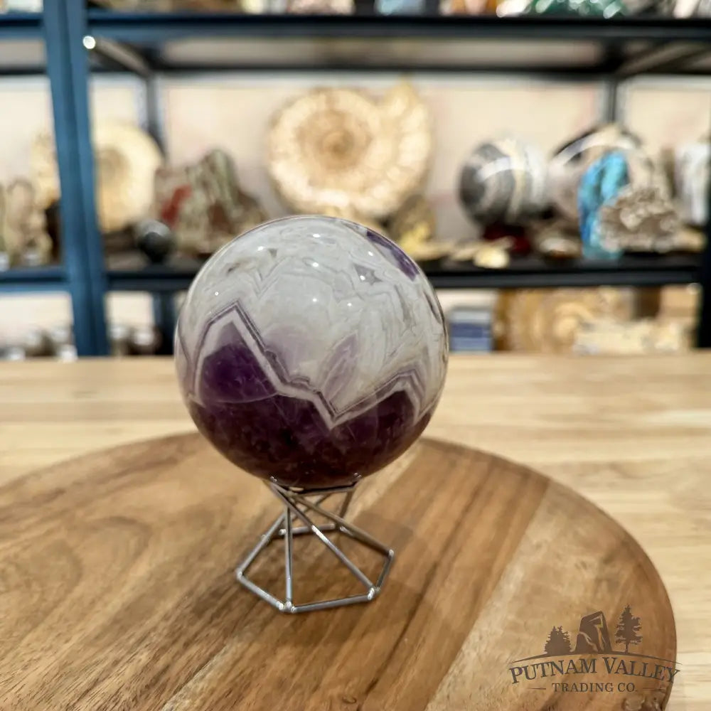 Amethyst Agate Sphere 3.5’’ $32/kg - Sphere