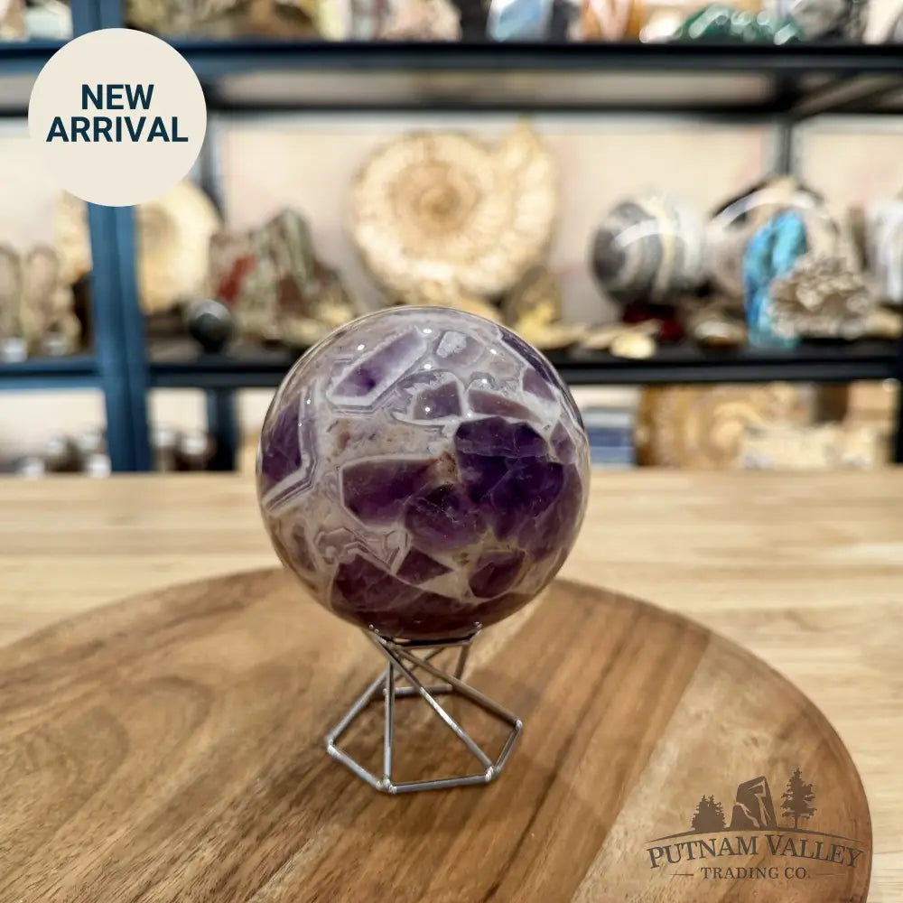 Amethyst Agate Sphere 3.5’’ $32/kg - Sphere