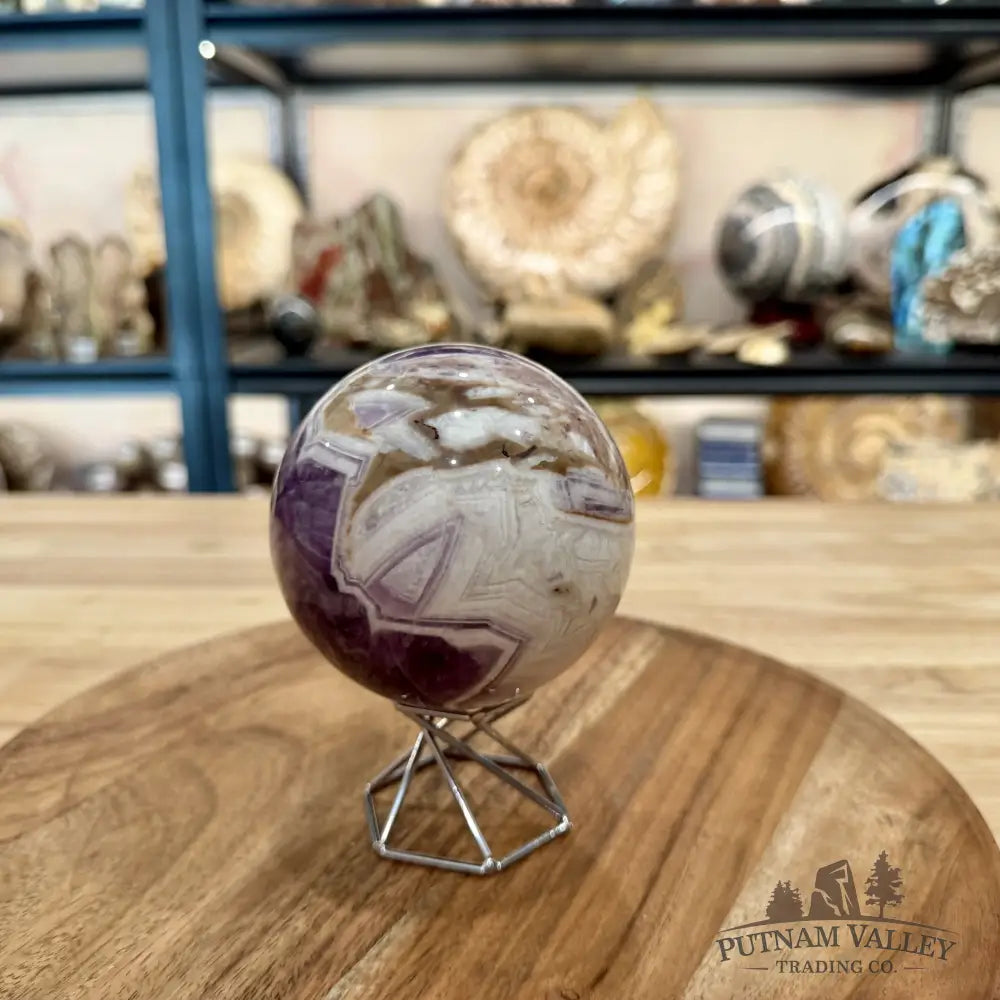 Amethyst Agate Sphere 3.5’’ $32/kg - Sphere