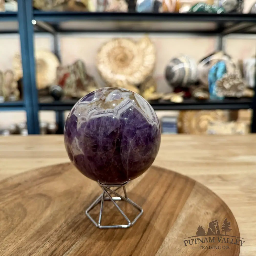 Amethyst Agate Sphere 3.5’’ $32/kg - Sphere
