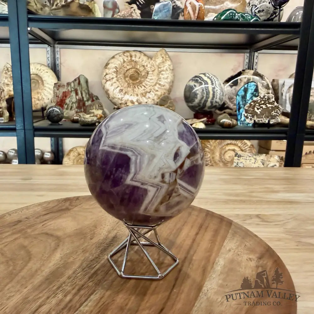 Amethyst Agate Sphere 3.5’’ $32/kg - Sphere