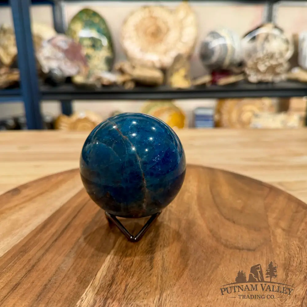 Artisan’s Revival Blue Apatite Sphere 2.93’’ | Madagascar - Sphere