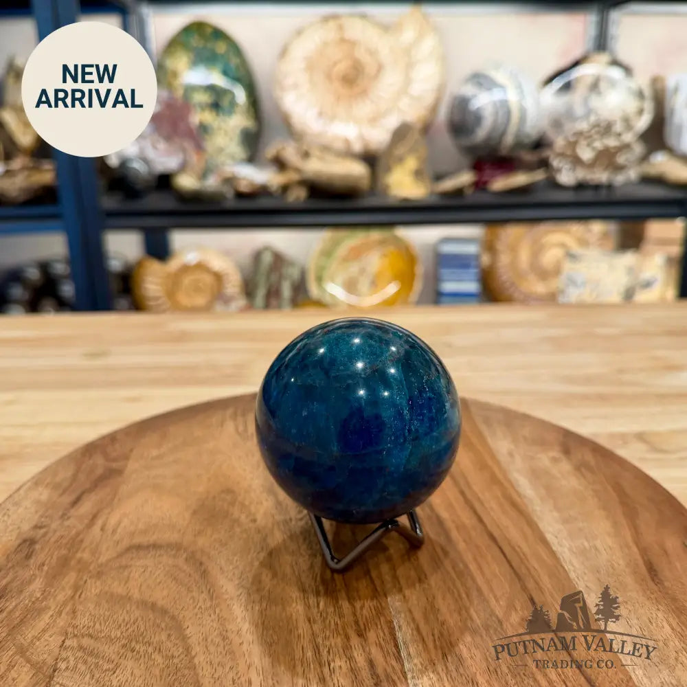 Artisan’s Revival Blue Apatite Sphere 2.93’’ | Madagascar - Sphere