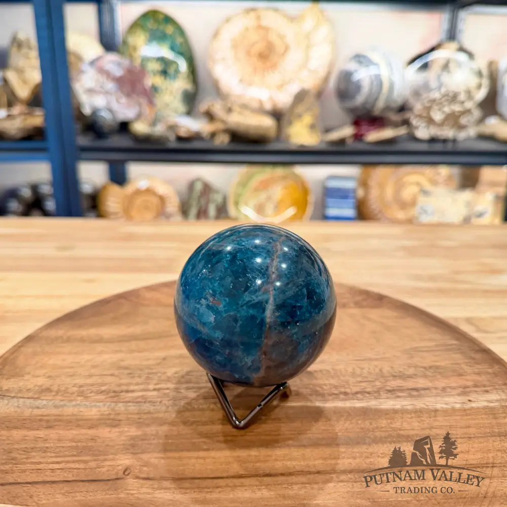 Artisan’s Revival Blue Apatite Sphere 2.93’’ | Madagascar - Sphere