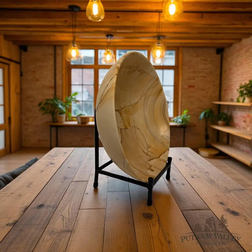 Artisan’s Revival Burma Teak Marble Bowl 12’’ Bowl