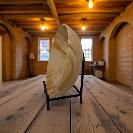 Artisan's Revival Burma Teak Marble Bowl 12" - Putnam Valley Trading Co.