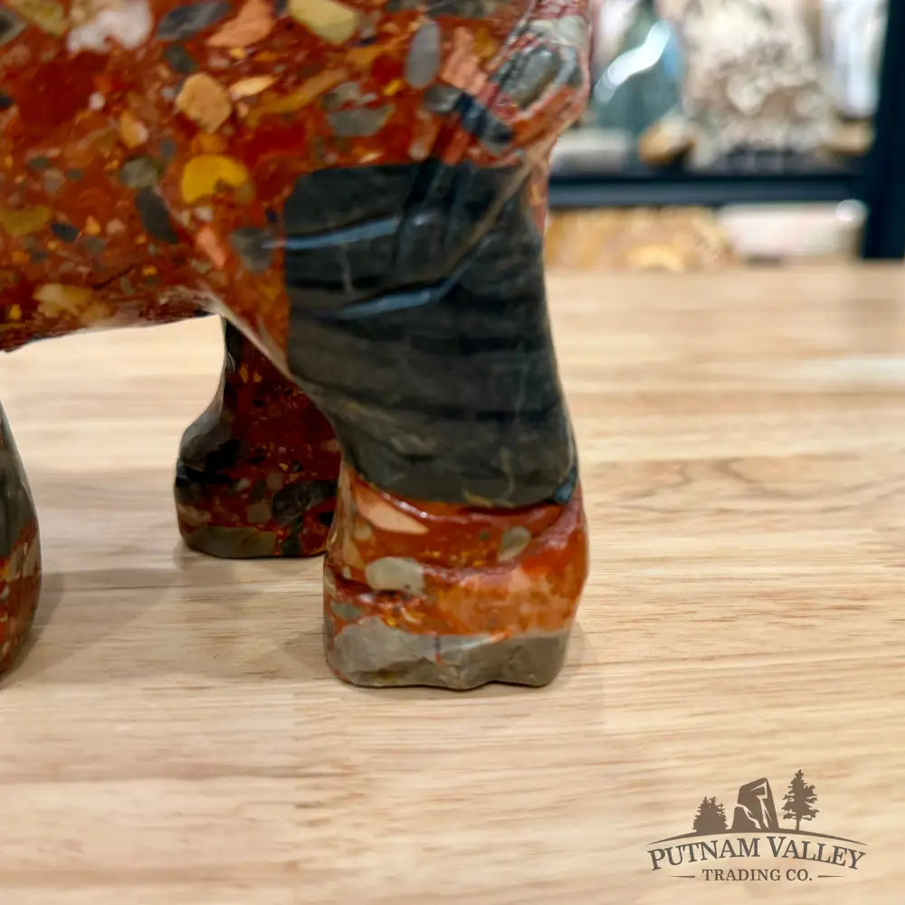 Artisan’s Revival Hand-Carved Longken Jade Elephant - Sculpture