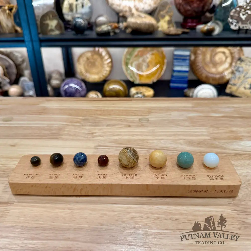 Artisan’s Revival Solar System Stone Desk Display - Display Box