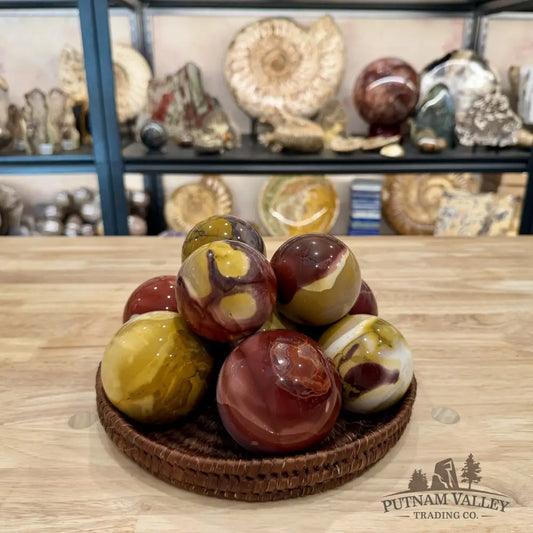Australian Mookaite Jasper Spheres | In Select Sizes - 2.41’’ - 2.7’’ - Sphere