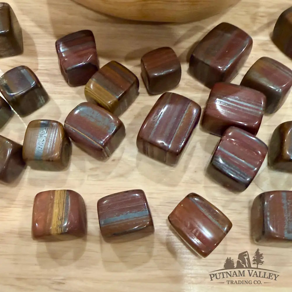 Australian Tiger Iron Mini Cubes (½ lb) - Tumbled Stone