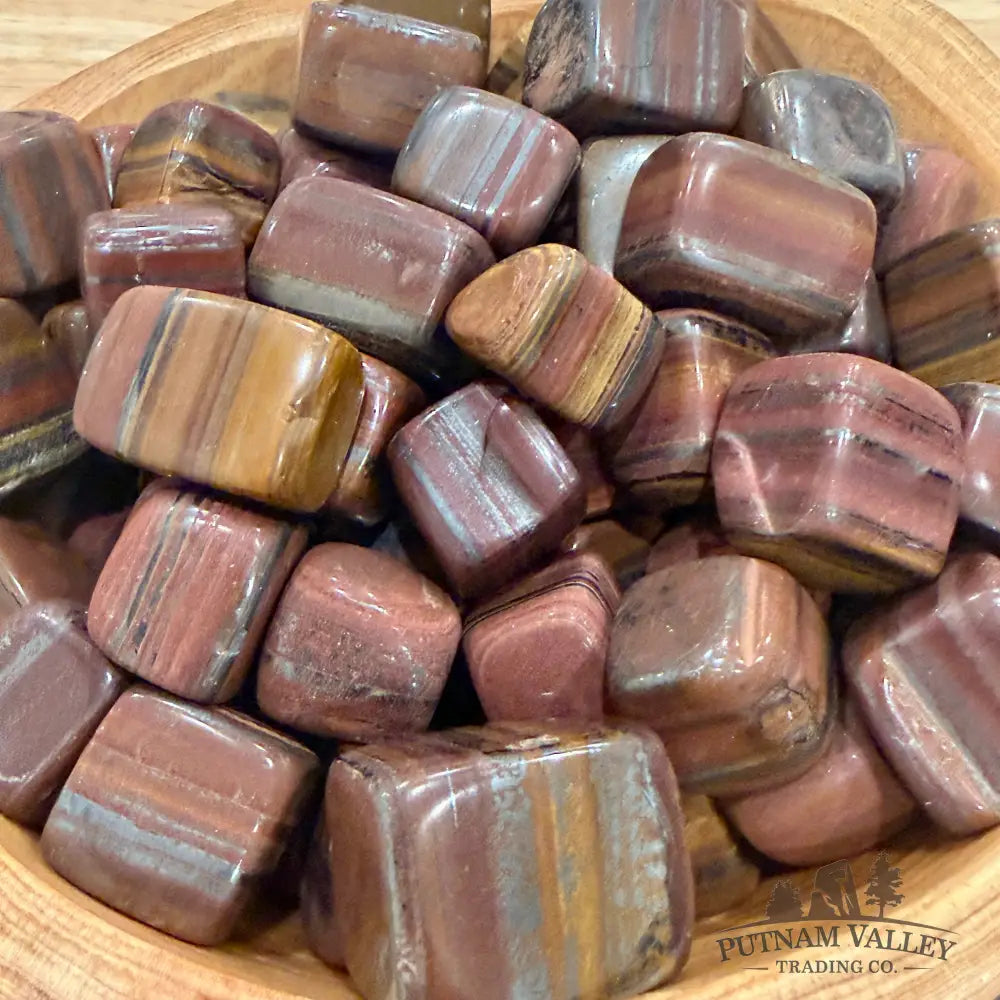 Australian Tiger Iron Mini Cubes (½ lb) - Tumbled Stone