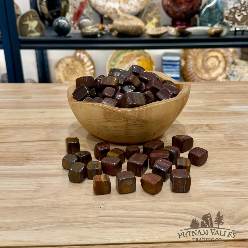 Australian Tiger Iron Mini Cubes (½ lb) - Tumbled Stone
