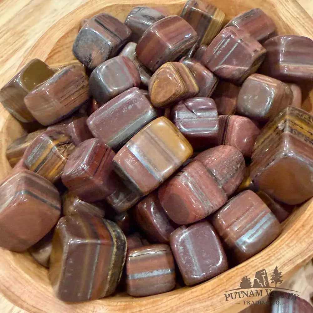 Australian Tiger Iron Mini Cubes (½ lb) - Tumbled Stone