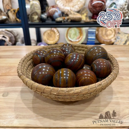 Tiger Iron Spheres | In Select Sizes - Sphere