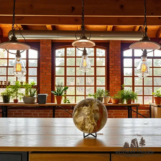 Authentic Petrified Wood Sphere 5.4" - Putnam Valley Trading Co.