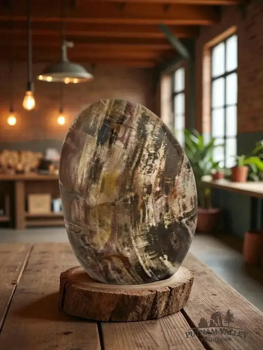 Authentic Petrified Wood Table Accent - Putnam Valley Trading Co.