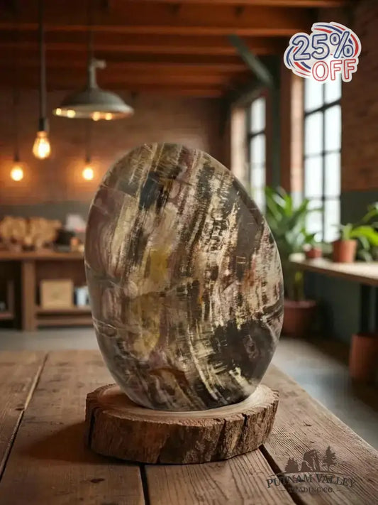 Authentic Petrified Wood Table Accent - Putnam Valley Trading Co.