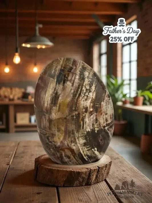 Authentic Petrified Wood Table Accent - Putnam Valley Trading Co.