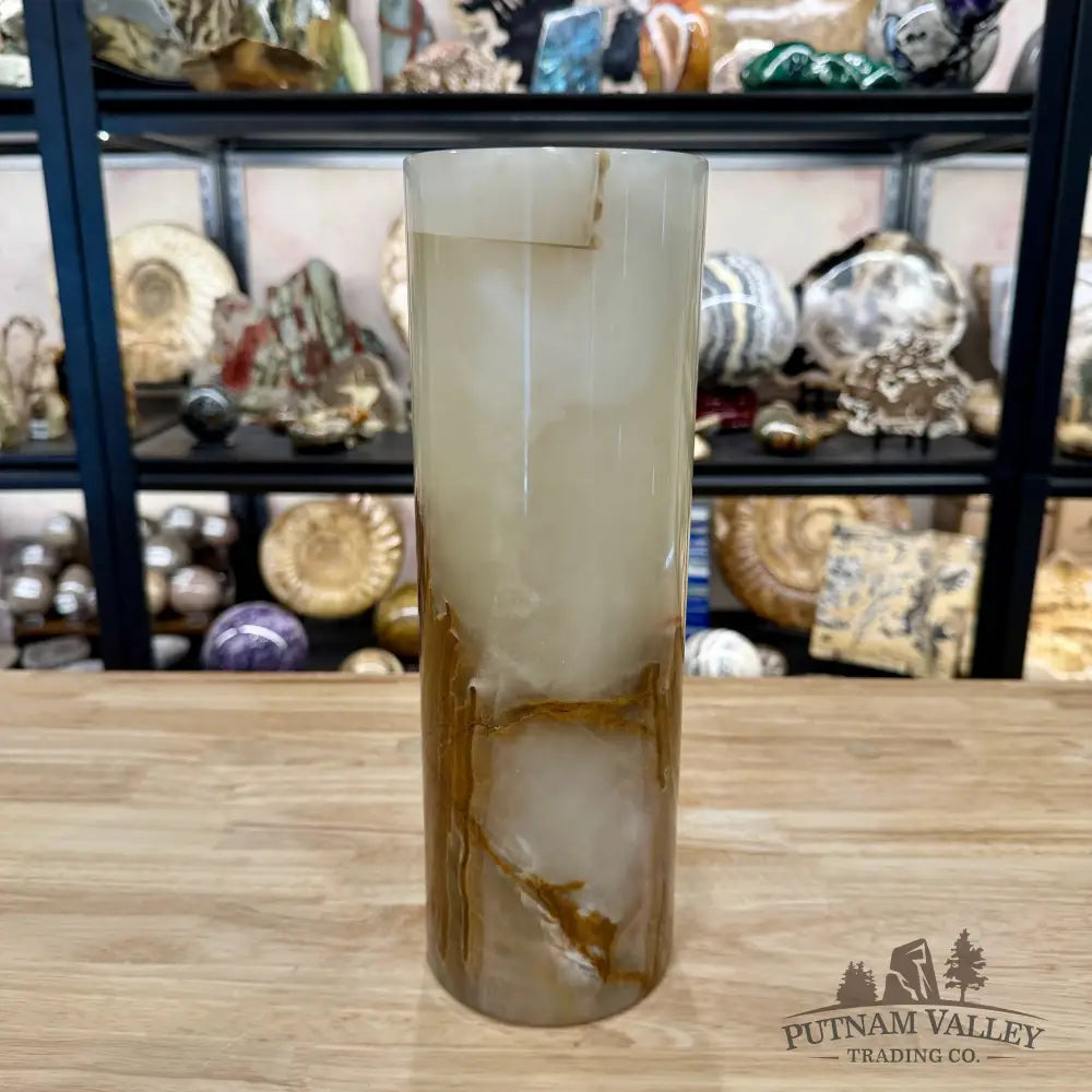 Banded Calcite Lamp 11.75’’ 6.28 - Lamp