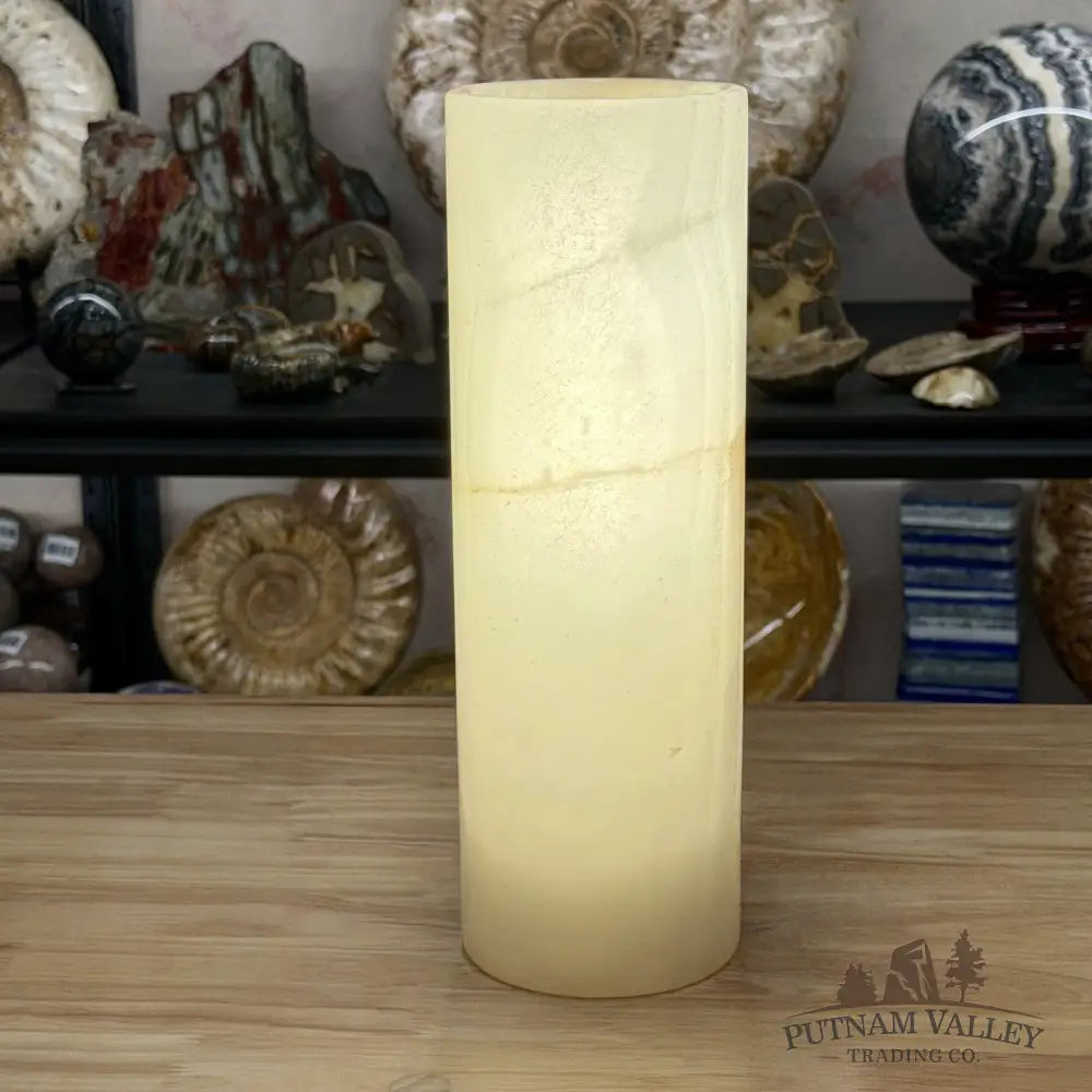 Banded Calcite Lamp 11.75’’ | Pakistan Banded Onyx - Lamp