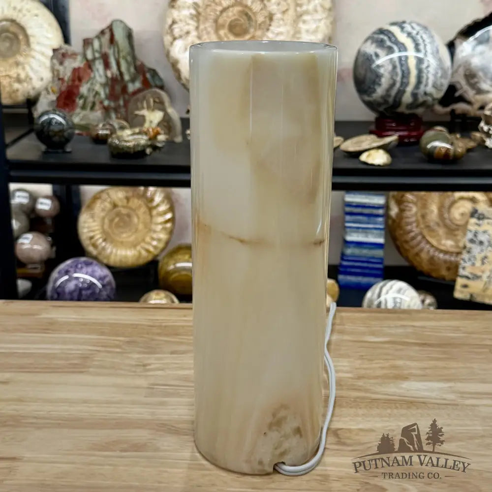Banded Calcite Lamp 11.75’’ | Pakistan Banded Onyx - Lamp