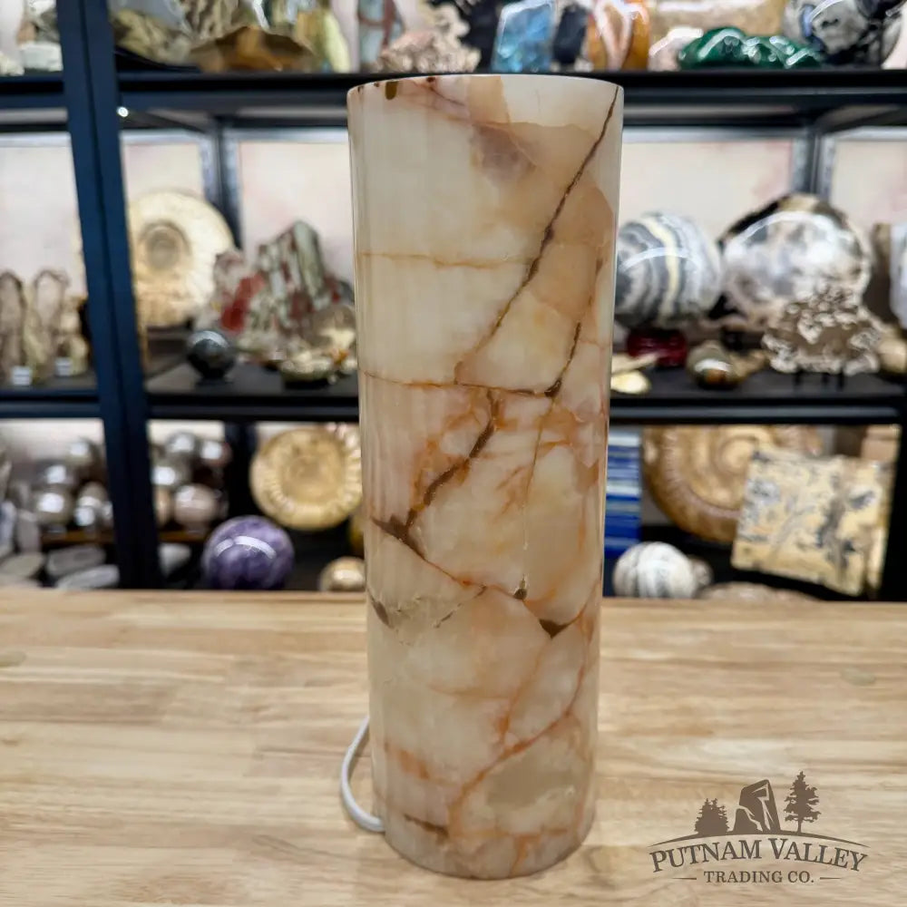 Banded Calcite Lamp 11.75’’ 6.38 - Lamp