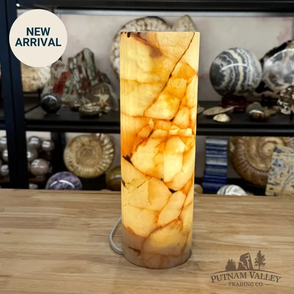 Banded Calcite Lamp 11.75’’ 6.38 - Lamp