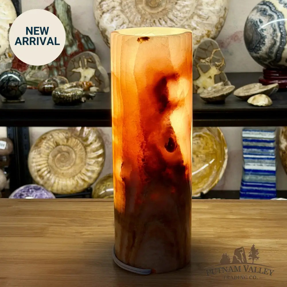 Banded Calcite Lamp 11.75’’ | Pakistan Banded Onyx - Lamp