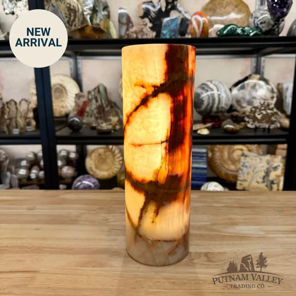Banded Calcite Lamp 11.75’’ 6.0 - Lamp