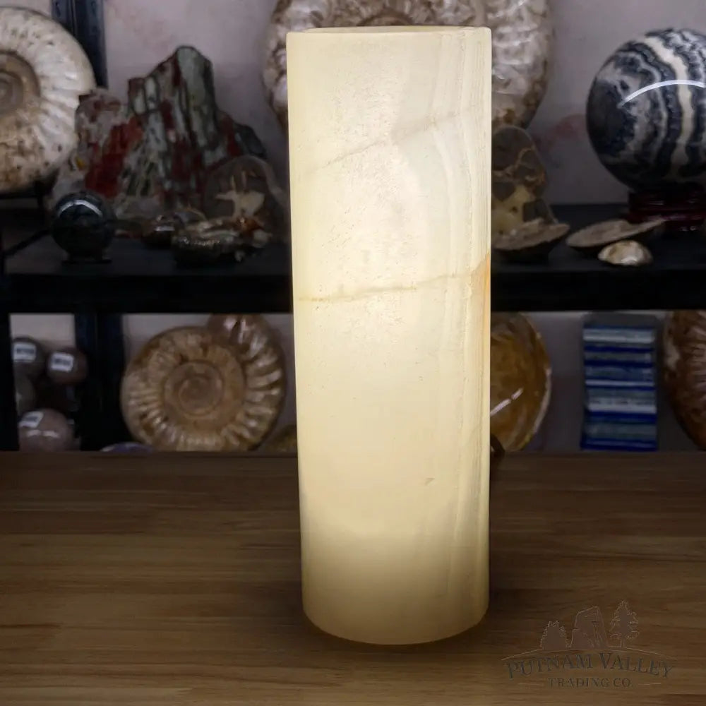 Banded Calcite Lamp 11.75’’ | Pakistan Banded Onyx - Lamp