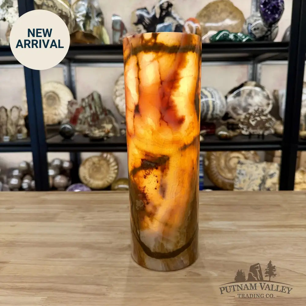 Banded Calcite Lamp 11.75’’ | Pakistan Banded Onyx - Lamp