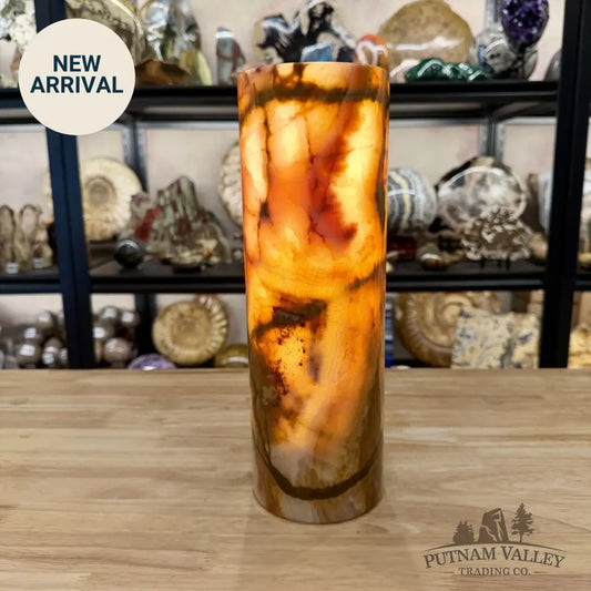 Banded Calcite Lamp 11.75’’ | Pakistan Banded Onyx - Lamp