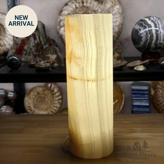 Banded Calcite Lamp 11.75’’ | Pakistan Banded Onyx - Lamp