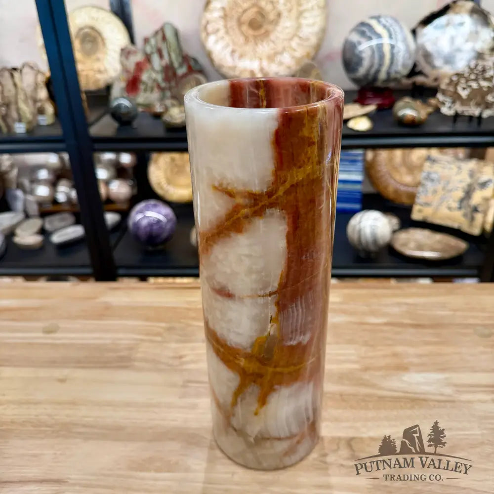 Banded Calcite Lamp 11.75’’ 6.0 - Lamp