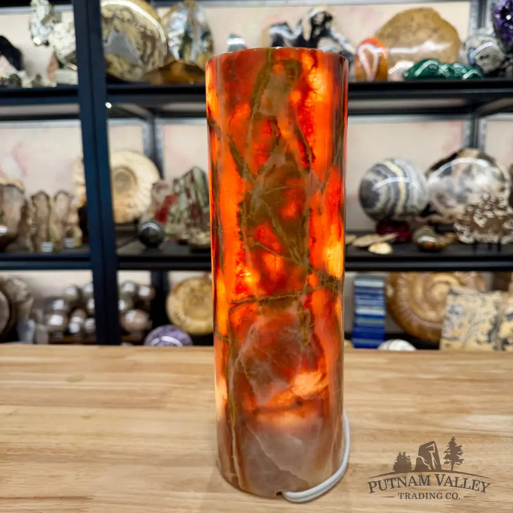 Banded Calcite Lamp 11.75’’ 6.0 - Lamp