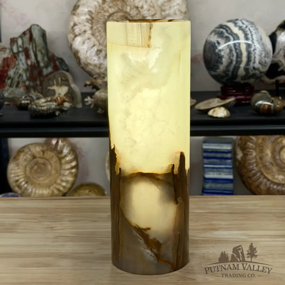 Banded Calcite Lamp 11.75’’ 6.28 - Lamp
