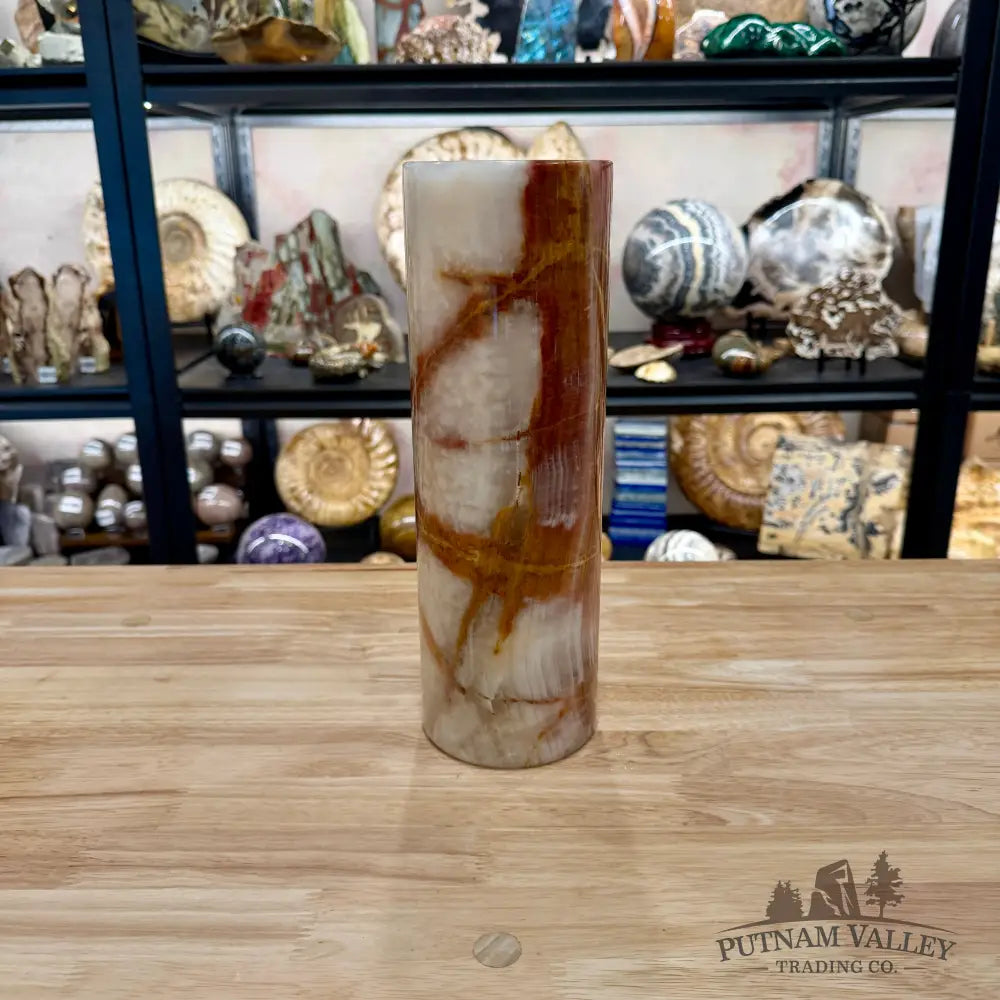 Banded Calcite Lamp 11.75’’ 6.0 - Lamp