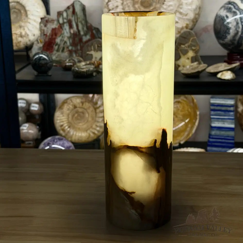 Banded Calcite Lamp 11.75’’ 6.28 - Lamp