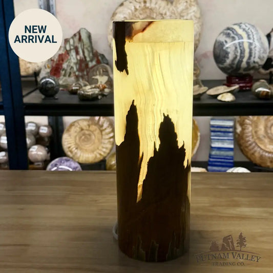 Banded Calcite Lamp 11.75’’ 6.28 - Lamp