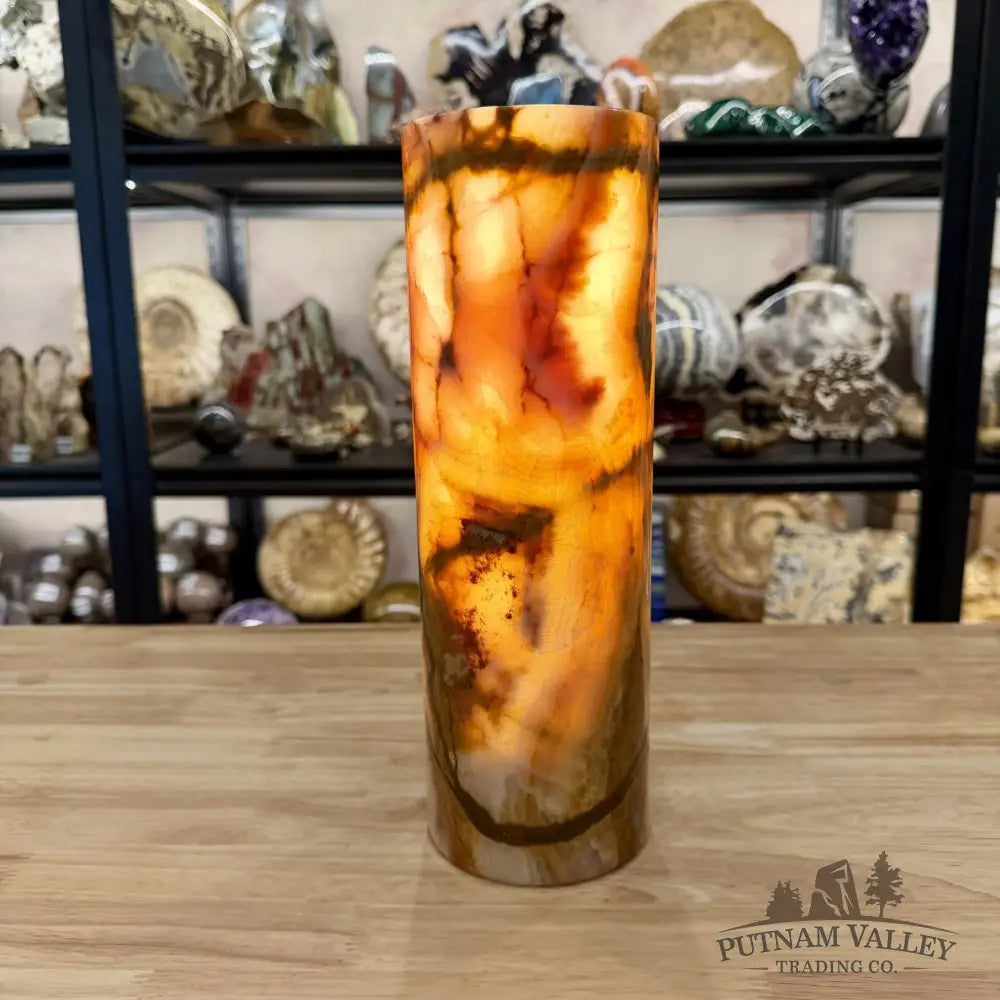 Banded Calcite Lamp 11.75’’ | Pakistan Banded Onyx - Lamp