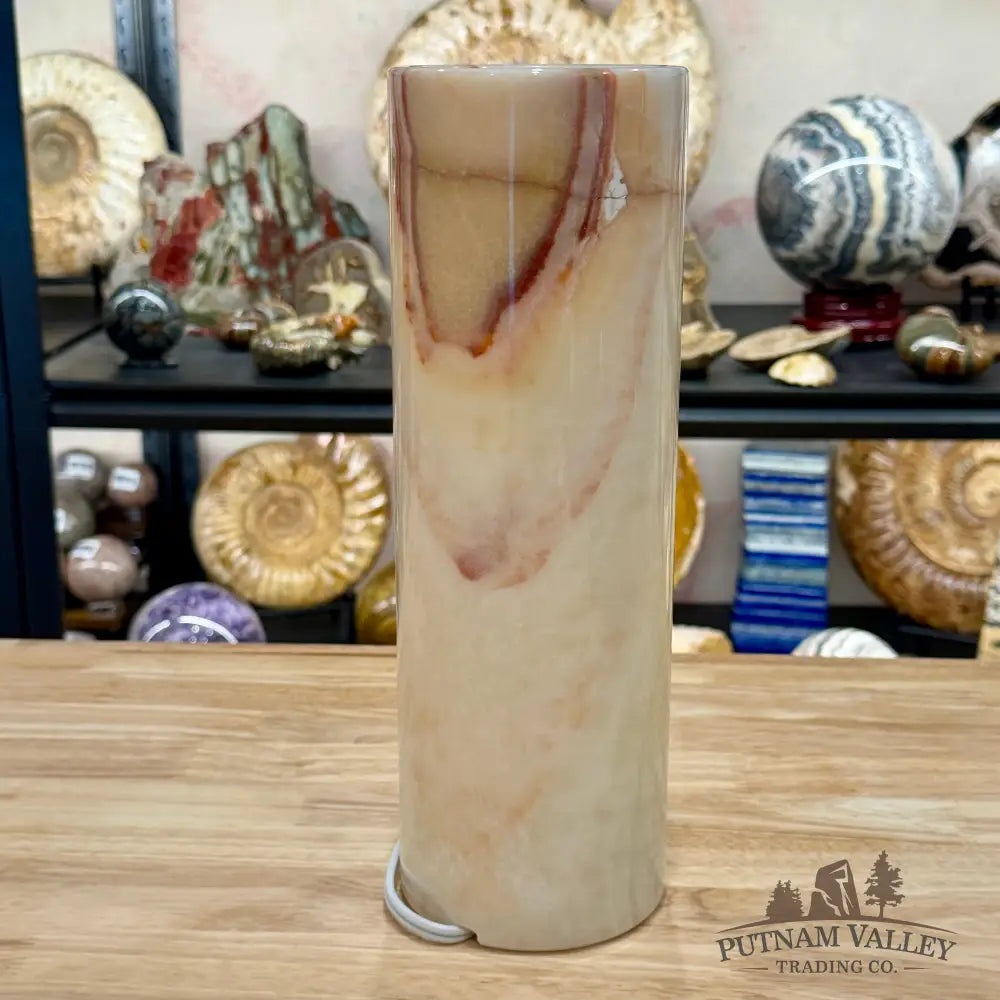 Banded Calcite Lamp 11.75’’ | Pakistan Banded Onyx - Lamp