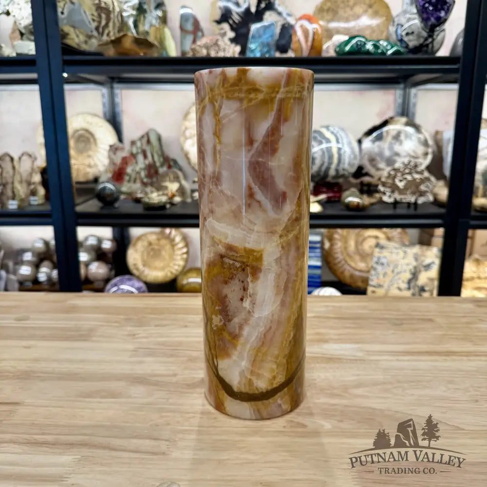 Banded Calcite Lamp 11.75’’ | Pakistan Banded Onyx - Lamp